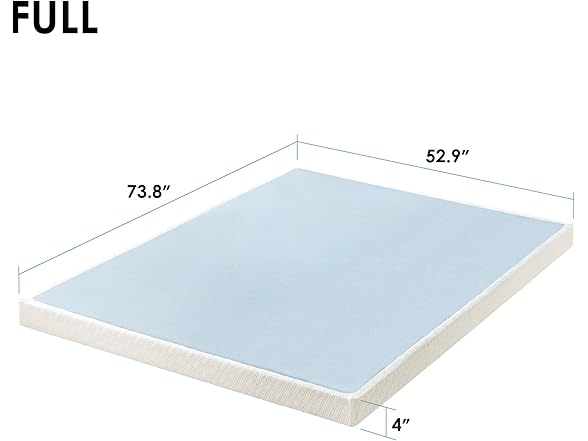 MELLOW 4" Metal Box Spring Foundation