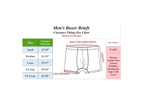 6 Pack: Men's Boxer Briefs (S-XXL)