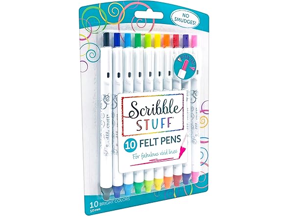 RoseArt Scribble Stuff Retractable Felt Brights