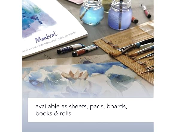 Canson Montval Watercolor Paper Art Book, White, 10x7 in