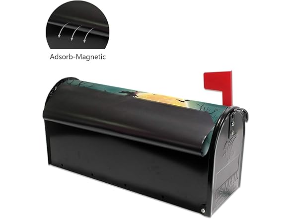ZZKKO Magnetic Mailbox Covers Halloween
