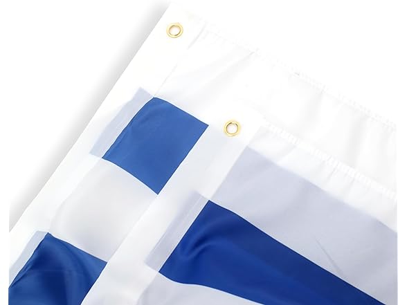 2pc Uruguay Fan Flag 3x6ft Pleated