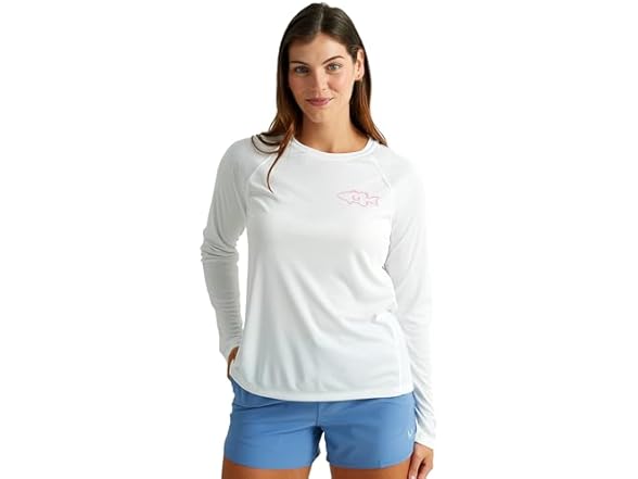 HUK Womens Pursuit Patterned Crew (XS)