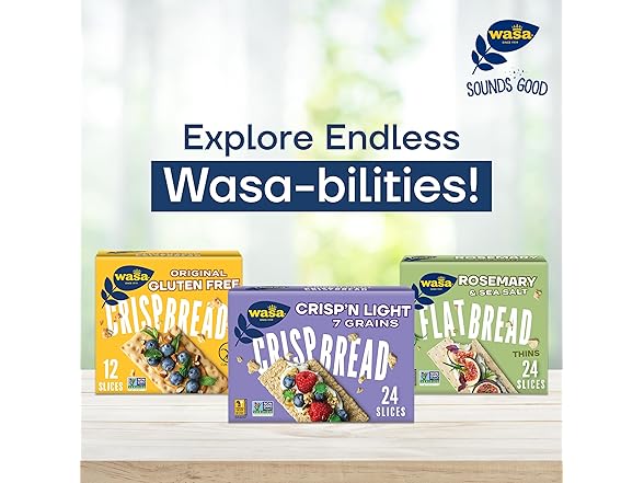 Wasa Crispbread Variety Pack (Pack of 4)