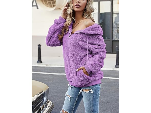 Romanstii Women (M) Long Sleeve Hooded Zip Hoodie