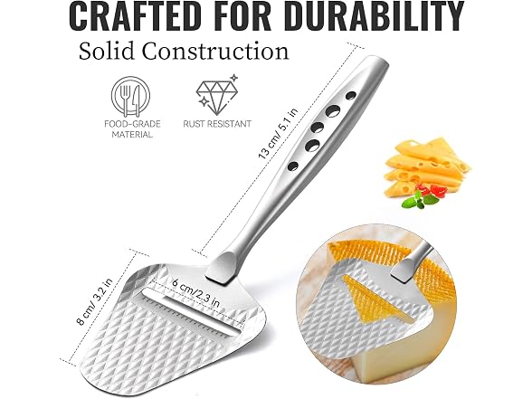 ALIKITCN Stainless Steel Cheese Plane