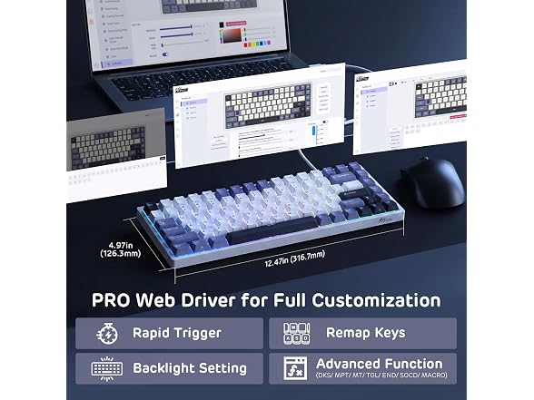 RK C84 Rapid Trigger Gaming Keyboard