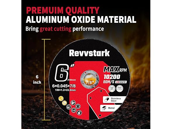 Revvstark Revvstark 25 Pack 6" Industrial Grade C