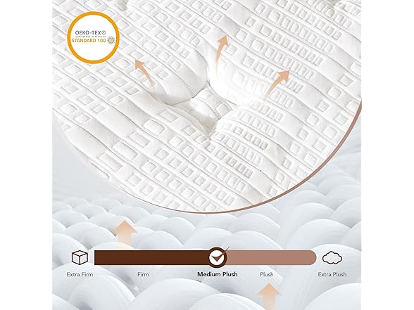 DIGLANT 14" Memory Foam Queen Mattress