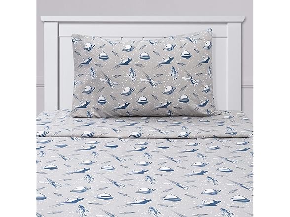 Kids Rocket Astronaut Printed Sheet Set