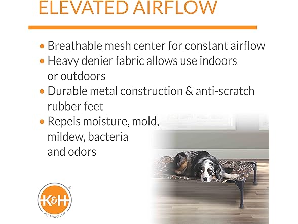 K&H Pet Products Outdoor Elevated Dog Cot