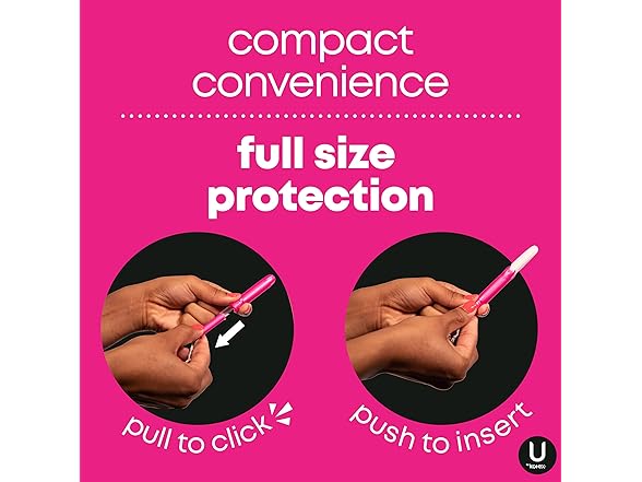 U by Kotex Click Compact Tampons, Super