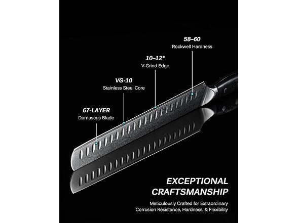 KYOKU 3pcs Japanese Damascus Knife Set