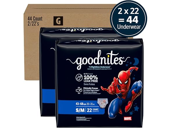 Goodnites Boys Nighttime Bedwetting Underwear