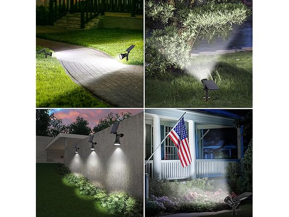 Bosceos Solar Spot Lights Outdoor