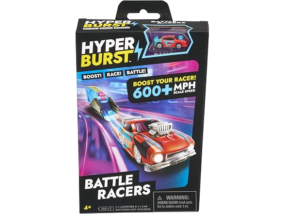 Hyper Burst Battle Racers Red Storm Car & Launcher