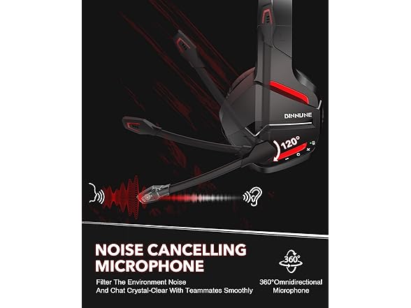 BINNUNE Wireless Gaming Headset