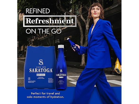 6PK Saratoga Spring Water Bottles