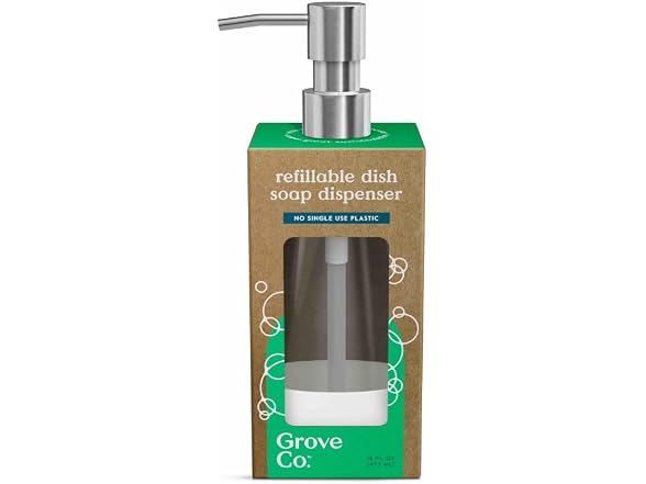 Glass Reusable Bottle Soap/Lotion Dispenser