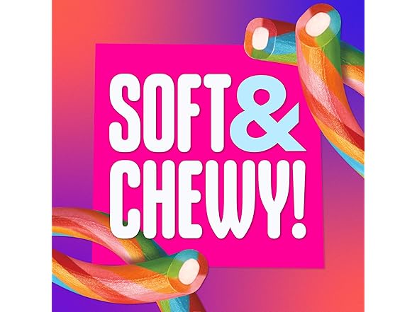 1PK SweeTARTS Ropes, Candy, Twisted Rainbow Punch