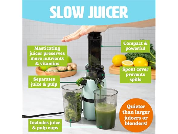 Tasty Slow Juicer, Aqua