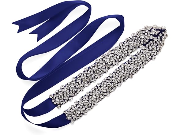 Sweetv Women (One Size) Remedios Rhinestone Navy