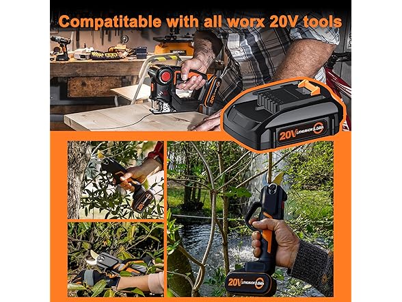 Simple Plus+ Replacement Battery Worx 20V 3Ah 2pk