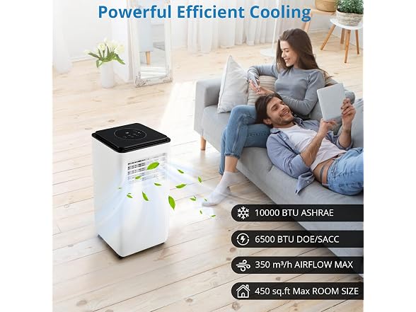GarveeLife 10,000 BTU Portable AC Up to 450 Sq.Ft