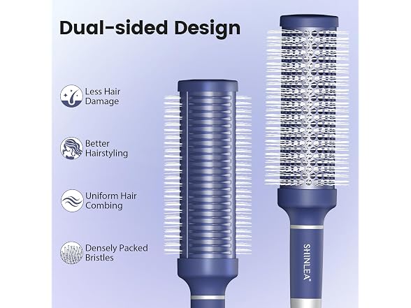 SHINLEA Ceramic Round Brush for Blow