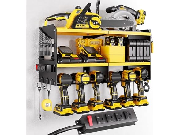 Power Tool Organizer Charging Station