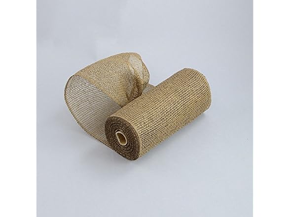 10" Wide Poly Burlap Mesh No Foil Chocolate