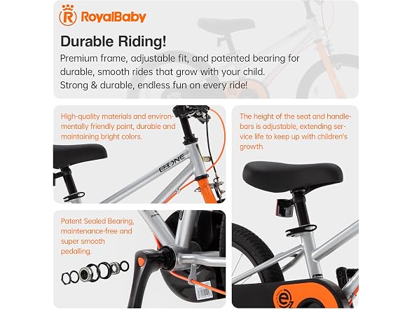 RoyalBaby EZ-One Kids Bike Balance & Pedal