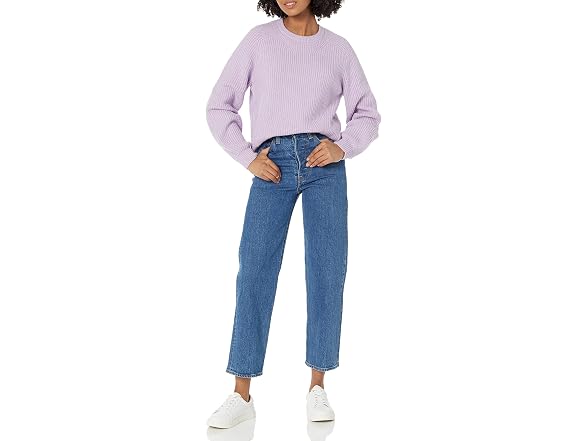 Amazon Essentials Women Crew Neck Rib Sweater