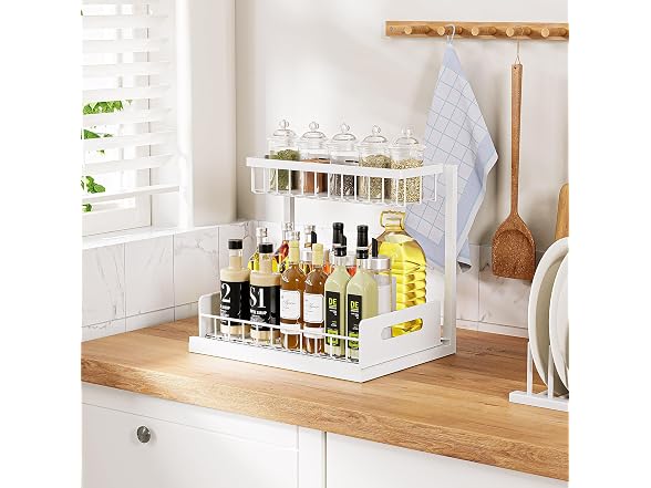 Under Sink Organizer and Storage 2 Pack, Slide Out