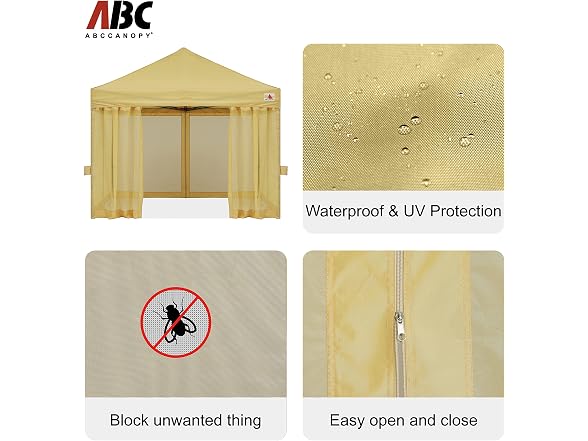 ABCCANOPY 10x10 Easy Pop Up Gazebo