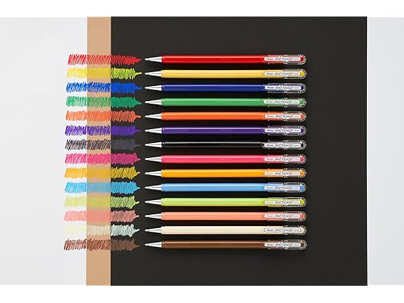 Pentel Matte Hop Sweet Color Ballpoint Pen, 7 Colors