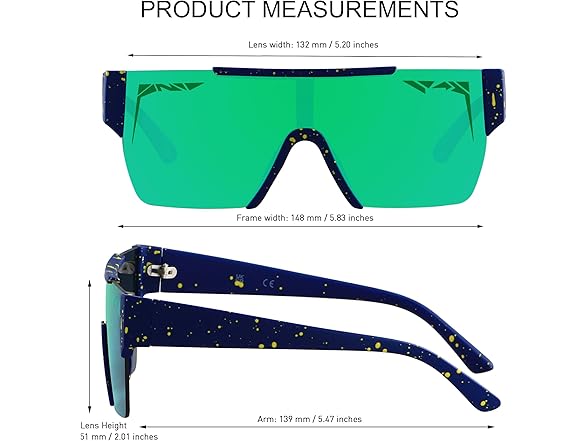 LYZOIT Square Sunglasses