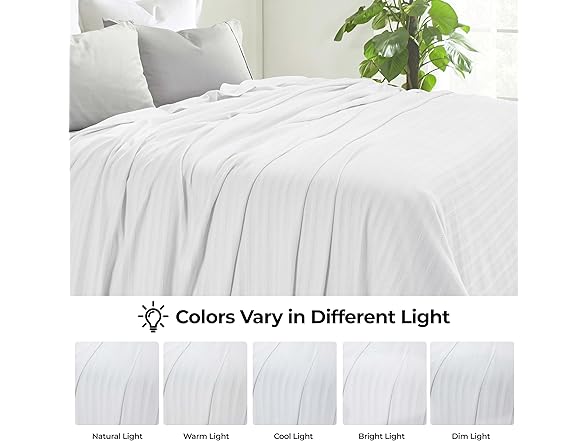 Superior Clara Cotton Blanket White