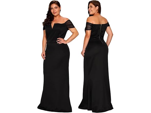 Lalagen Women (XL) Off Shoulder Long Formal Dress