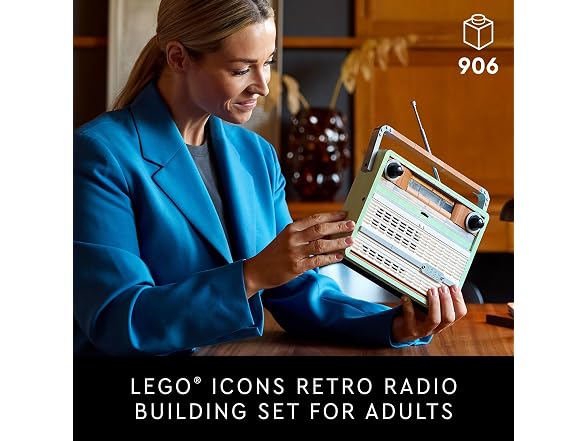 Lego Icons Retro Radio Building Set for Adults