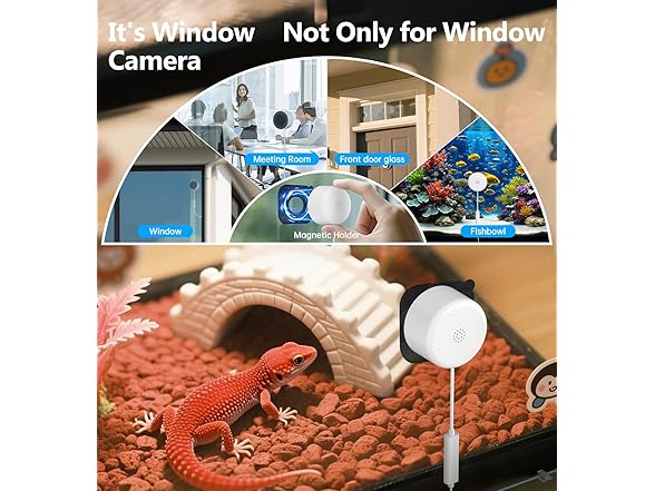 Gyliziex 4MP 2K Window Security Camera