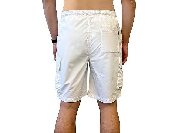 Southpole Men Tech Woven Nylon Cargo Shorts