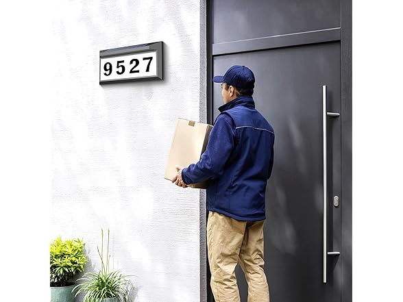 Solar Light Address Sign