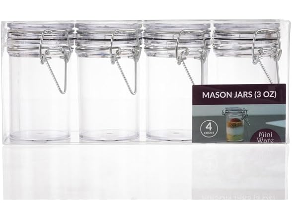 Mason Jar, 3oz - Glass, Case Pack of 48