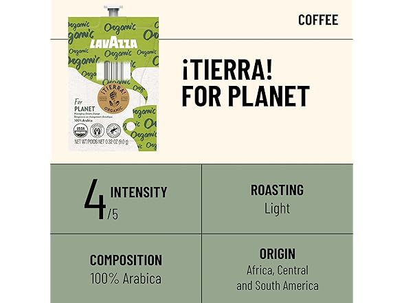 Flavia Lavazza -Tierra! Organic Coffee