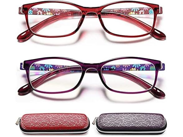 Women's Blue Light Reading Glasses 2-PK