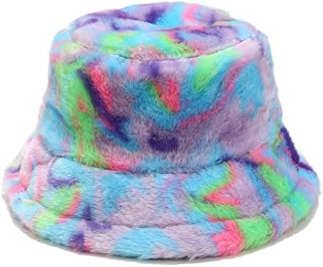 Women's Faux Fur Fuzzy Bucket Hat