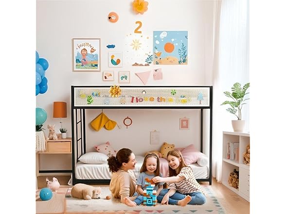 LIFE SKY Bunk Bed Twin-Over-Twin for Kids