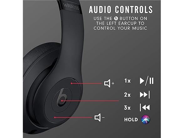 BTS MX3X2LL/A HEADPHONES STUDIO3 BT WIRELESS Matte Blac
