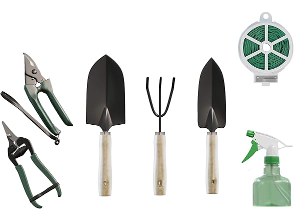 Pure Garden 8-Piece Garden Hand Tool Set
